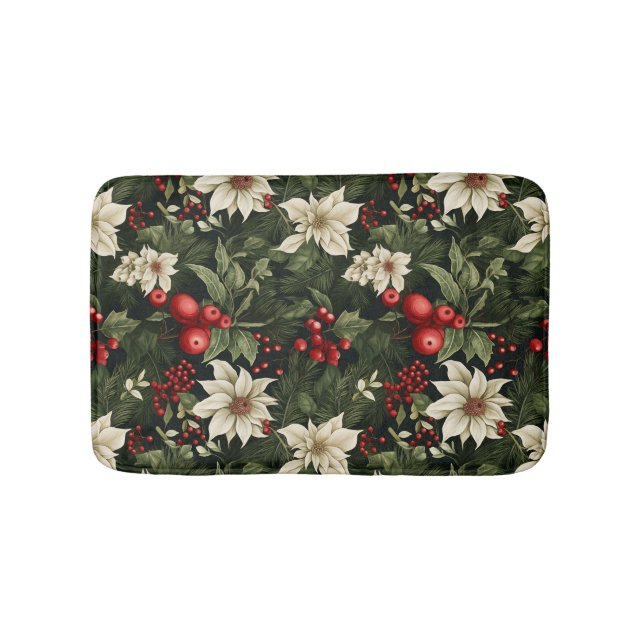 Tapis De Bain Motif de Noël végétal (Devant)