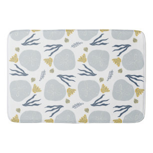 Tapis De Bain Motif de plage de dollars de sable d'été Coquillag