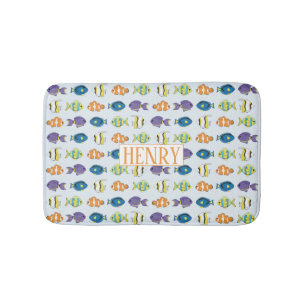 Tapis De Bain Motif de poissons tropicaux Cuisine de bain sur me