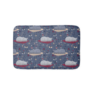 Tapis De Bain Motif de rêve de chats doux et confortable