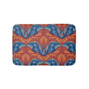 Tapis De Bain Motif de tapisserie Safari - Le Lotus Blanc