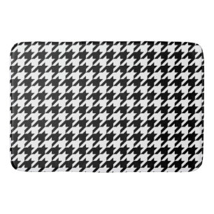 Tapis De Bain Motif de tissage classique Houndstooth