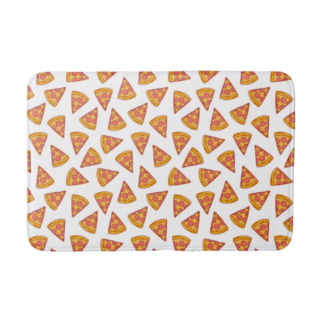 Tapis De Bain Motif de tranche Pizza Fun (Devant)