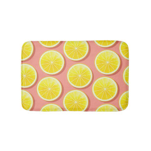 Tapis De Bain Motif de tranches de citron d'été