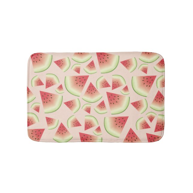 Tapis De Bain Motif de tranches de fruits de pastèque (Devant)