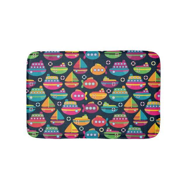 Tapis De Bain Motif de transport d'océan (Devant)