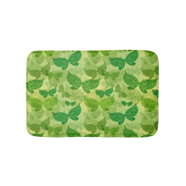 Tapis De Bain Motif de vert de ressort (Devant)