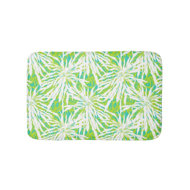 Tapis De Bain Motif des Feuilles de Palm Tropical (Devant)