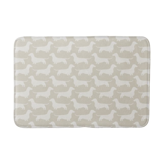 Tapis De Bain Motif des silhouettes de Dachshund (Devant)