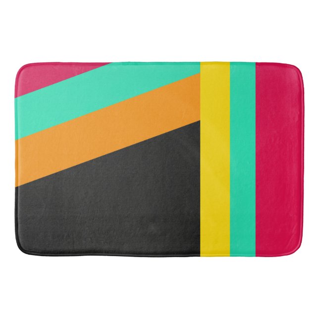 Tapis De Bain Motif, diagonale et verticale, (Devant)