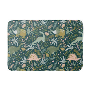 Tapis De Bain Motif Dinosaur Vert