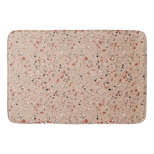 Tapis De Bain Motif en marbre rose du Terrazzo (Devant)