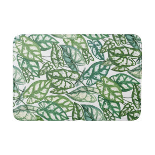 Tapis De Bain Motif Feuille vert tropical