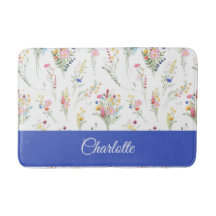 Motif floral aquarelle de fleurs sauvages