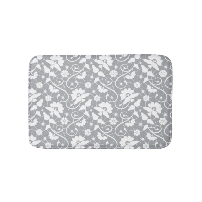 Tapis De Bain Motif floral de dentelle (Devant)
