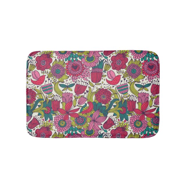 Tapis De Bain Motif floral lumineux (Devant)