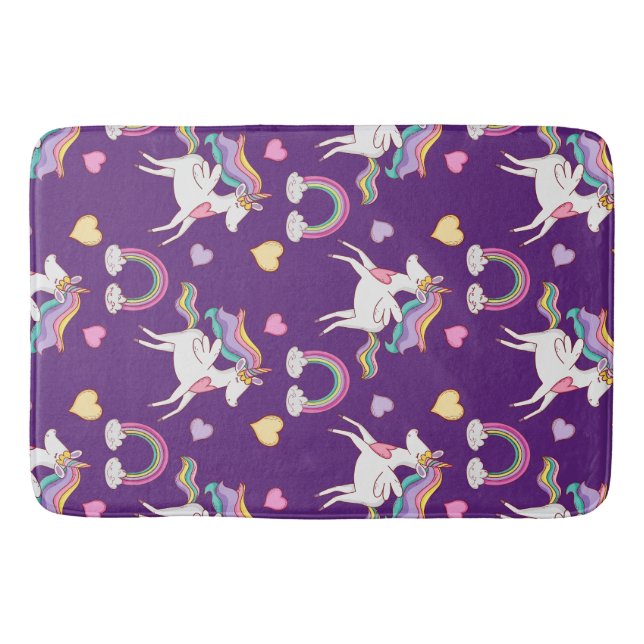 Tapis De Bain Motif Funny Unicorn Magique Cheval mignon (Devant)