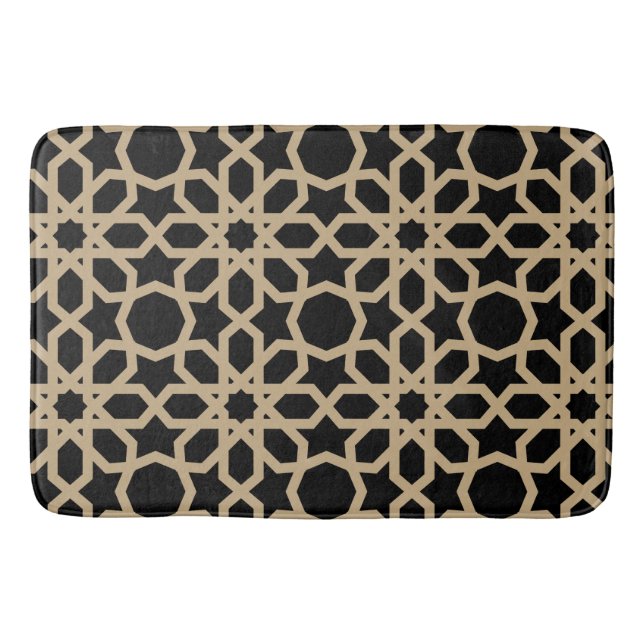 Tapis De Bain Motif géométrique arabe islamique Conception Abstr (Devant)