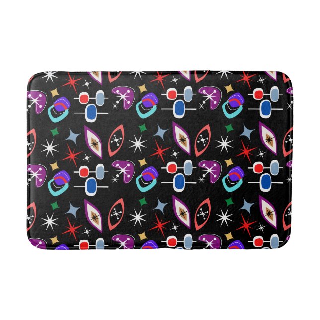 Tapis De Bain Motif géométrique coloré (Devant)