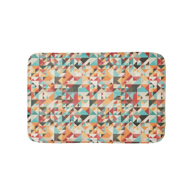 Tapis De Bain Motif géométrique d'Earthtone (Devant)