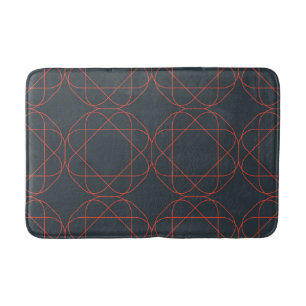 Tapis De Bain Motif géométrique moderne, simple, mignon, ludique