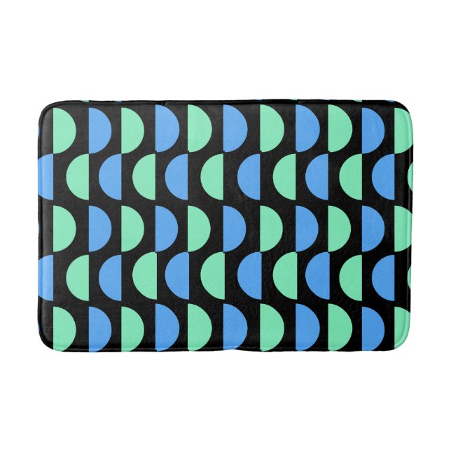 Tapis De Bain Motif géométrique moyen élégant (Devant)