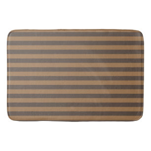 Tapis De Bain Motif géométrique Preppy Gold et Bronze