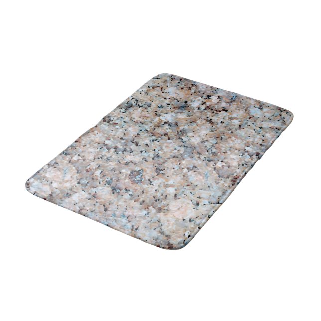 Tapis De Bain Motif gris mauve rose marbre gris tendance (Angle)
