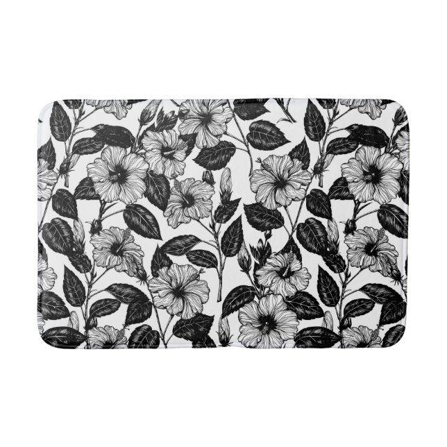 Tapis De Bain Motif Hibiscus (Devant)