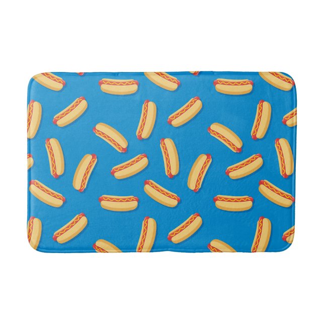 Tapis De Bain Motif Hotdogs de restauration rapide (Devant)