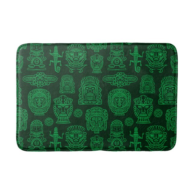 Tapis De Bain Motif inspiré par Aztec (Devant)