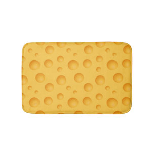 Tapis De Bain Motif jaune de fromage
