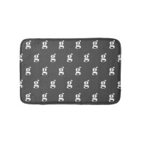 Motif lettre initiale monogramme moderne noir et b