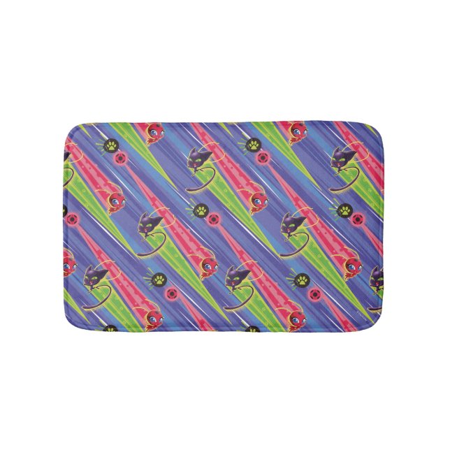 Tapis De Bain Motif Miraculaire Kwamis Tikki & Plagg (Devant)