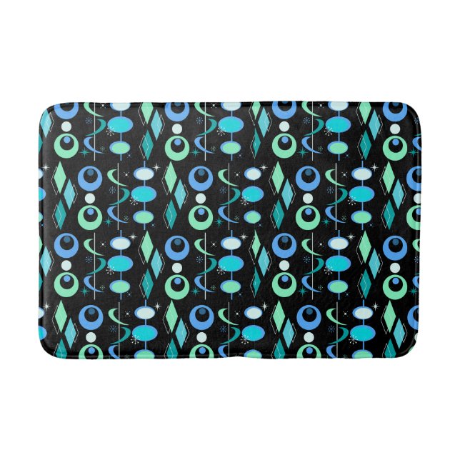 Tapis De Bain Motif moderne du milieu du siècle (Devant)