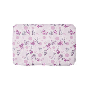 Tapis De Bain motif montrant les animaux vintages de bébé
