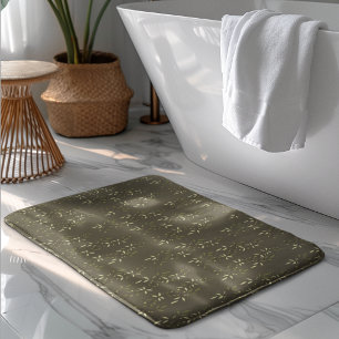 Tapis De Bain Motif olivier campagne française aquarelle vert sa
