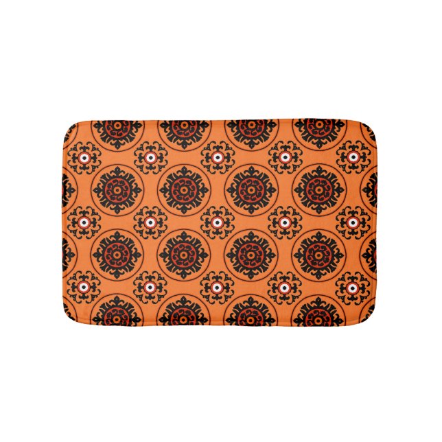 Tapis De Bain Motif orange de Suzani (Devant)
