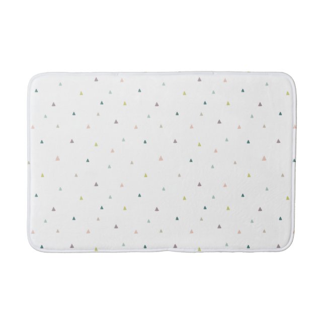 Tapis De Bain Motif Pastel Triangle (Devant)