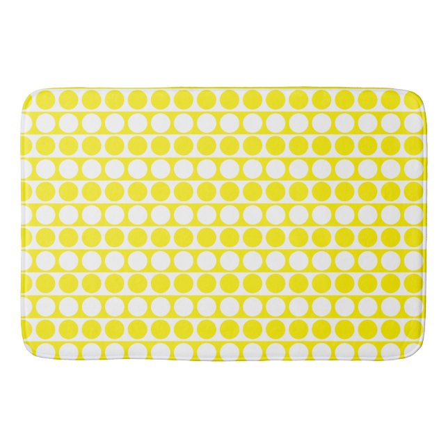 Tapis De Bain Motif personnalisé point carré (Devant)