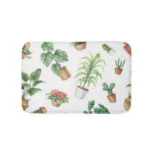 Tapis De Bain motif plante