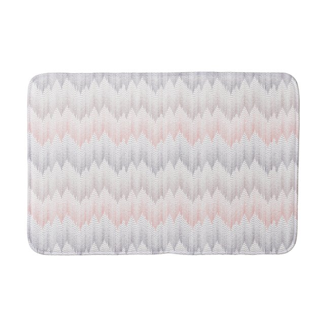 Tapis De Bain Motif pointillé par polka de crête de montagne (Devant)