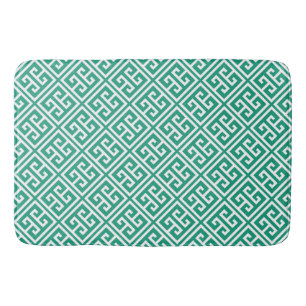 Tapis De Bain Motif principal grec de vert vert
