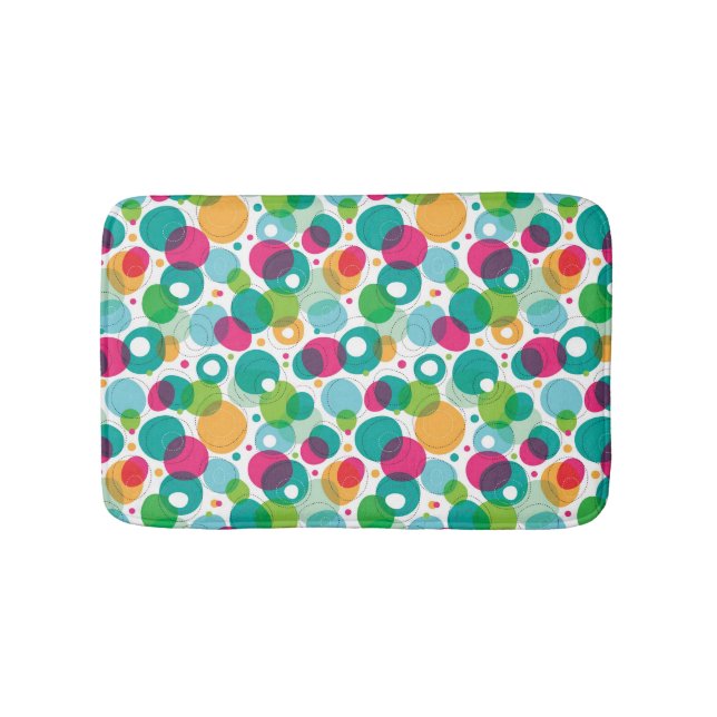 Tapis De Bain Motif rond d'enfants de bulles (Devant)