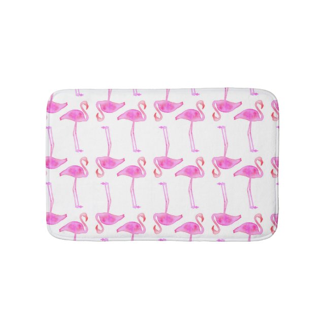 Tapis De Bain Motif rose de Flamant rose (Devant)