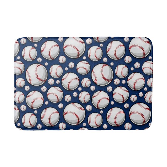 Tapis De Bain Motif sportif de baseball (Devant)