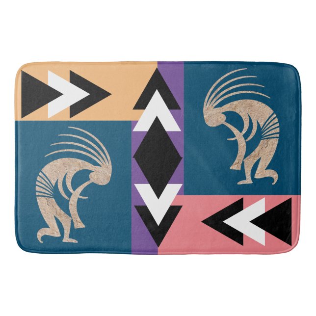 Tapis De Bain Motif Sud-Ouest Kokopellis (Devant)