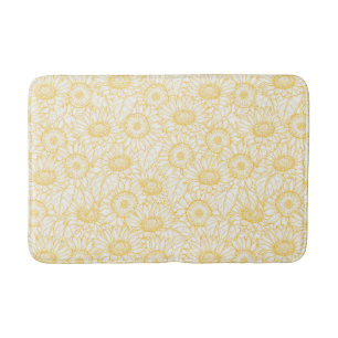 Tapis De Bain Motif Sunny Sunflower