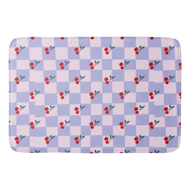 Tapis De Bain Motif Sweet Red Cherry (Devant)