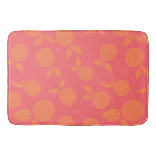 Tapis De Bain motif tangerine Abstrait (Devant)